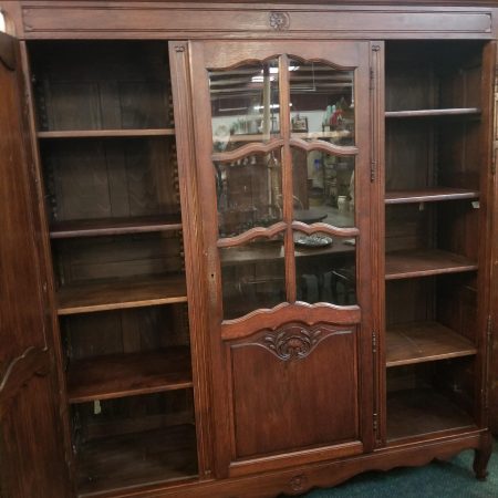 Antique Triple Door Bookcase - Princessantiques.net