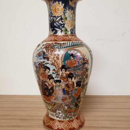 Chinese Zhong Guo Zhi Zao Geisha Vase - Princessantiques.net