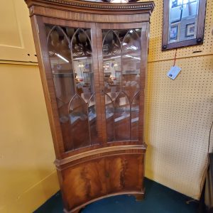 Vintage Mahogany Corner Cabinet