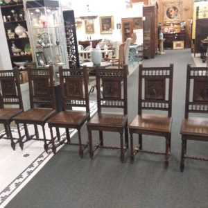 Antique Oak Dining Chairs