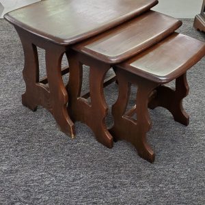 Vintage Oak Nesting Tables