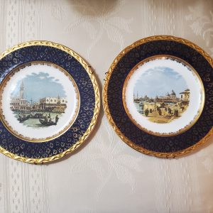 Vintage Weatherby Canaletto Cabinet Plates