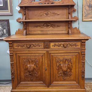 Antique Oak French Hunt Server