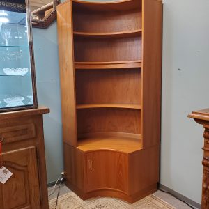 Mid Century Modern Teak Bookcase / Corner Cabinet by G Plan