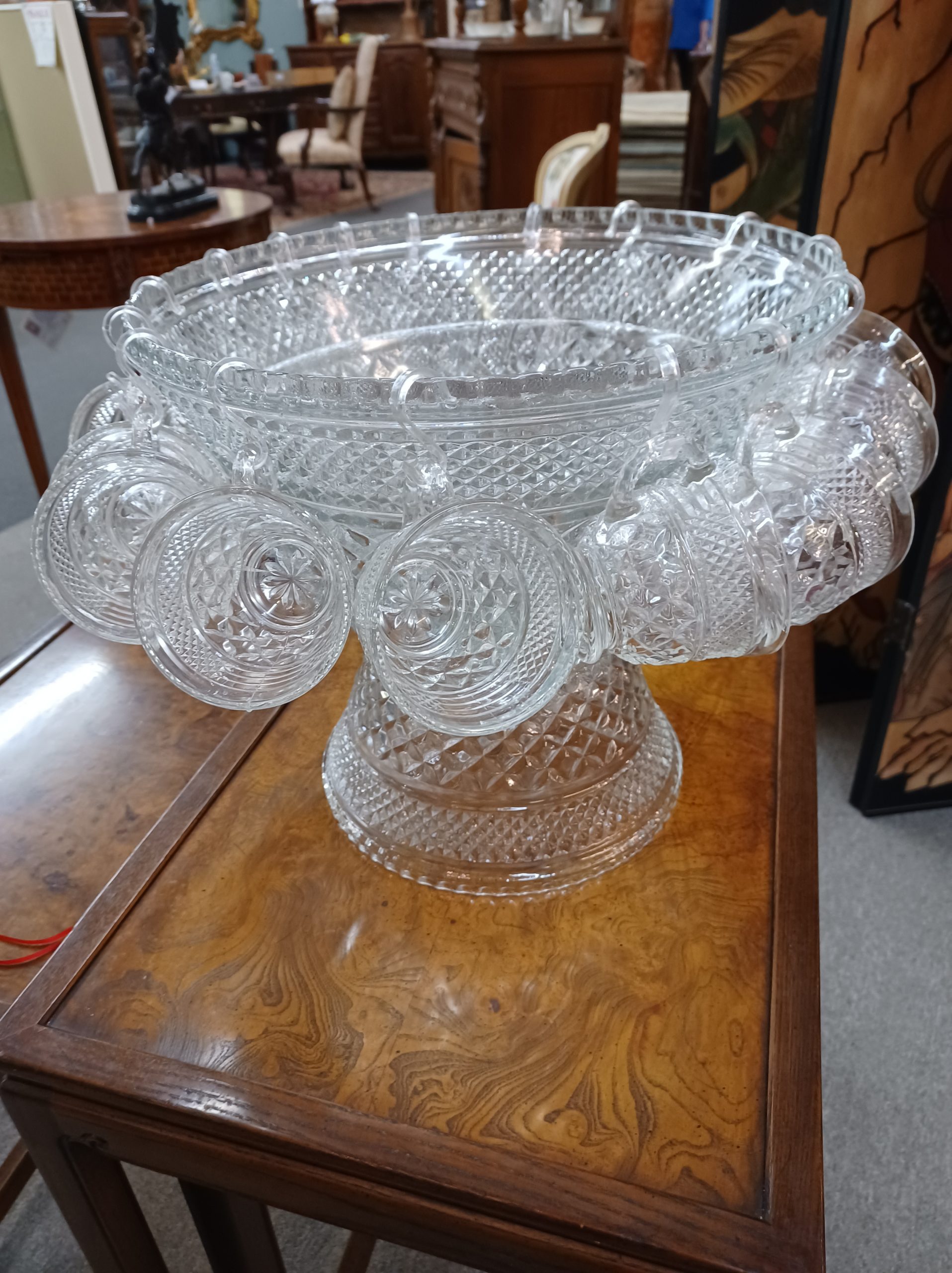 Anchor Hocking Wexford Punch Bowl Set – Princess Antiques