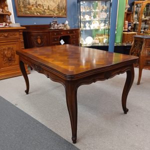 Antique French Louis XV Style Parquetry Top Table