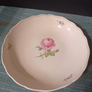 Meissen “Pink Rose” porcelain bowl