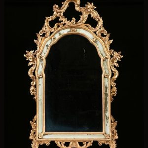 Large George II Style Carved Wood Mirror