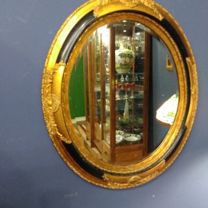 Vintage Oval Beveled Mirror