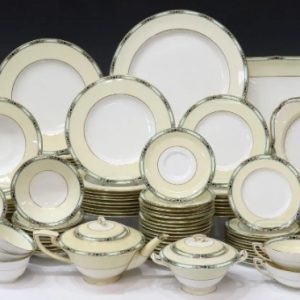 Fine Royal Worcester English Porcelain Partial Dinner Service