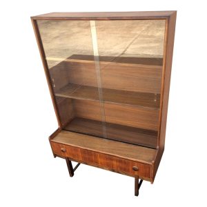 Mid Century Modern Teak Turnidge Display/China Cabinet